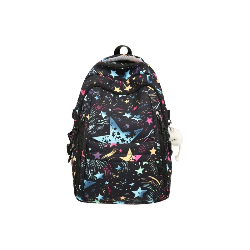 Venerable Brahma Nylon Backpack Regular Women's White/Black/Purple/Pink-4