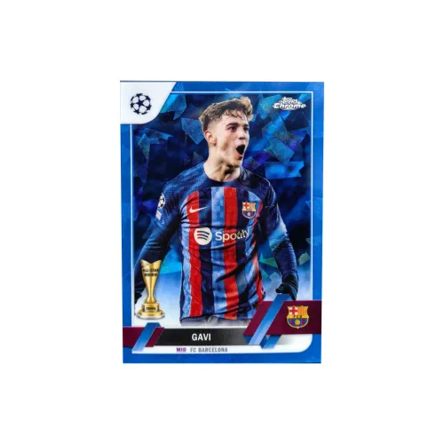 Topps Garvey Barça Spain Golden Boy Blue Ice Large Scale Variant Edition Player Card Card Pass Sports Cards 1 Piece