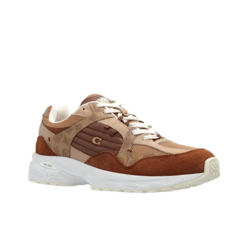 COACH Low Top Casual Shoes Men's Brown-2