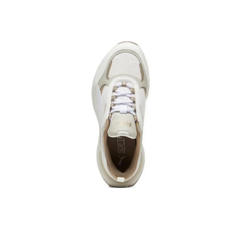 PUMA Cassia Anti Slip Wear Resistant Low Top Casual Shoes Women's Ecru-3