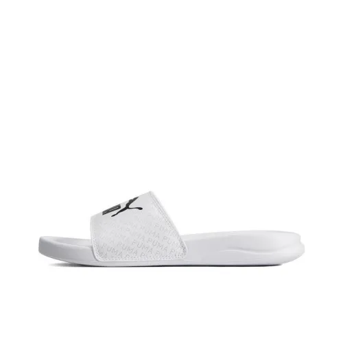 PUMA Popcat 20 Slip Resistant Slide Slippers Unisex Fusion Black Gray