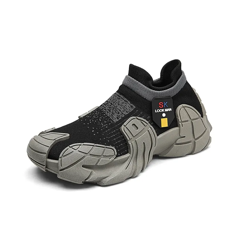 OUBT Anti-Slip Wear-Resistant Breathable Lightweight Mid-Top Running Shoes Men's-7
