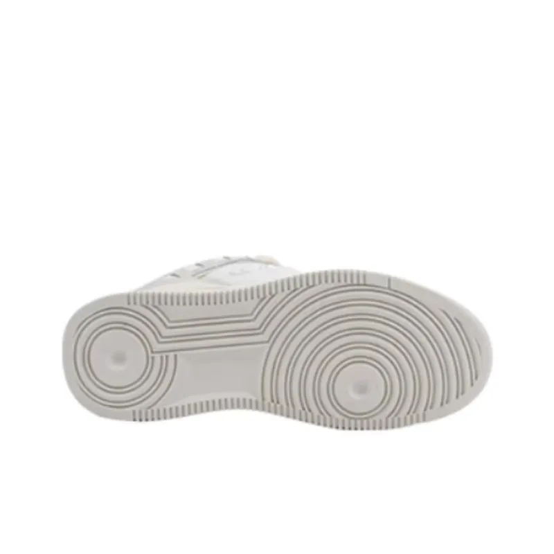 NERDY Wear resistant And Lightweight Low Top Skateboard Shoes Women's Beige-4