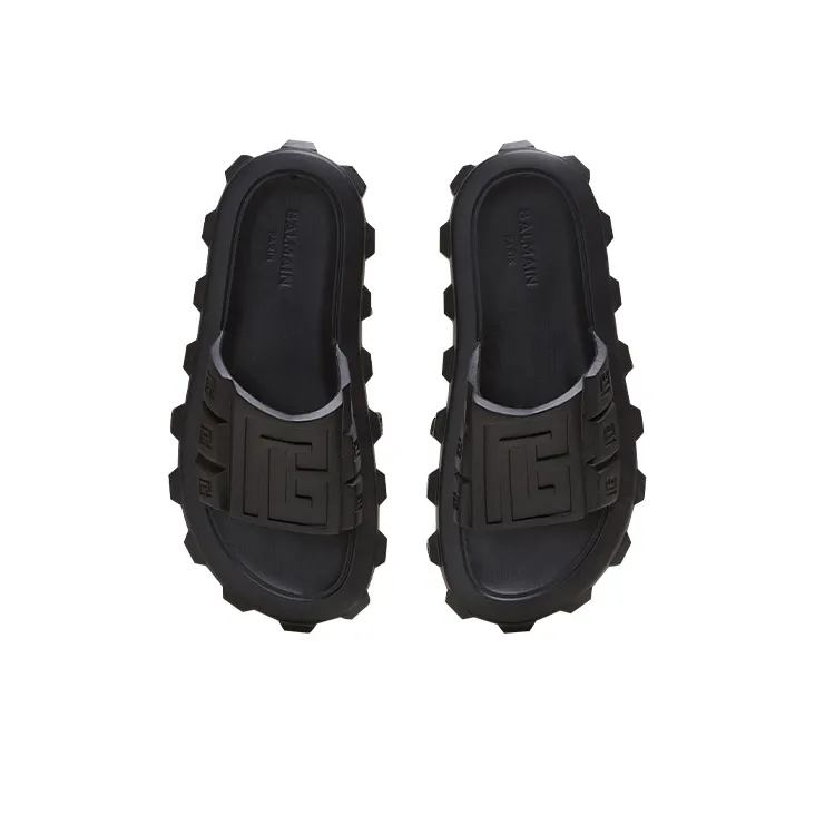 BALMAIN Embossed logo Detail Slides-3