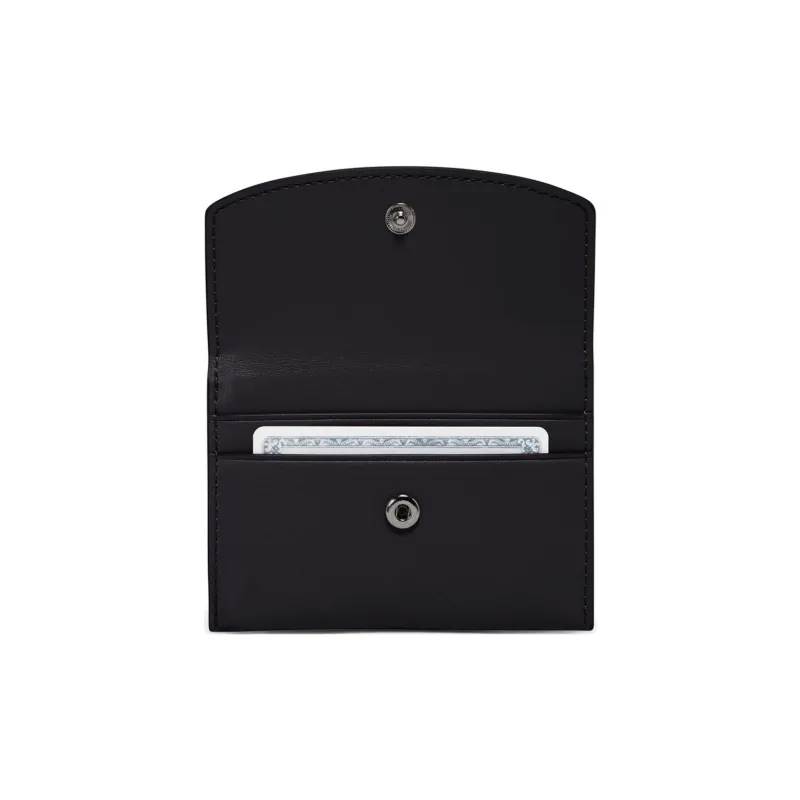 TUMI Leather Card Holder Unisex Black-2