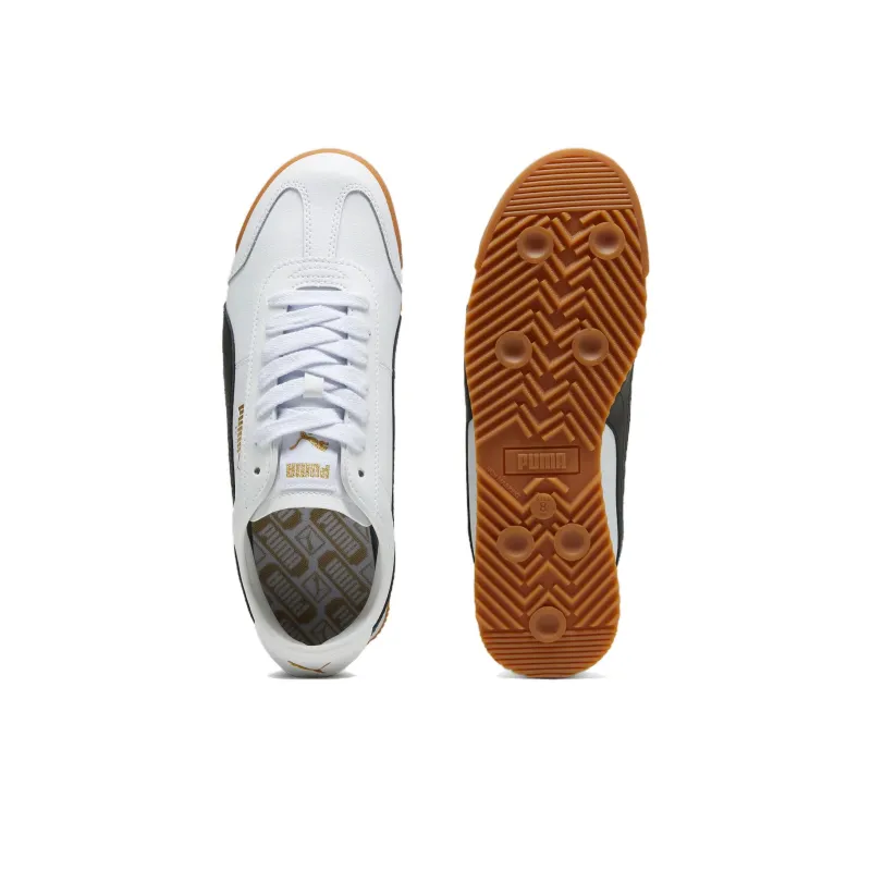 PUMA Roma Anti Slip Wear Resistant Low Top Casual Shoes Men's White Black-3