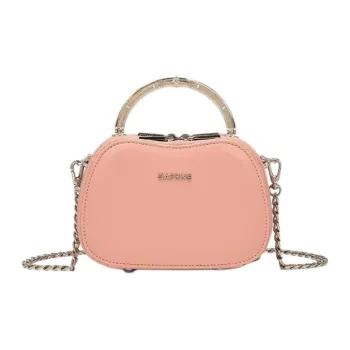 DAPHNE PVC Shoulder Bag, Crossbody Bag, Handbag Medium Size Women's Pink