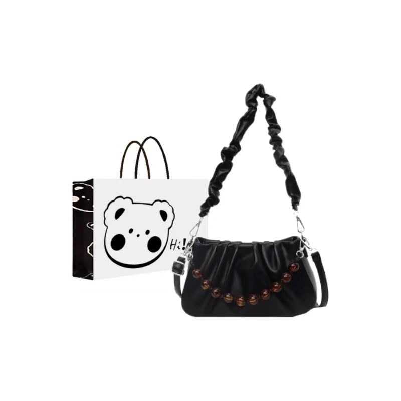 NX DOUGHNUT PU Crossbody Bag, Shoulder Bag Women's Ecru/Pink/Silver/Black-21