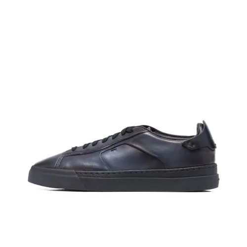 Santoni Low-top Leather Sneakers