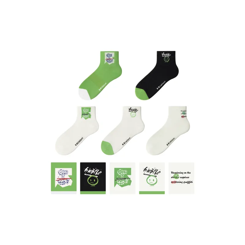 Crabsecret Ankle Socks Men's 4 Pack-0