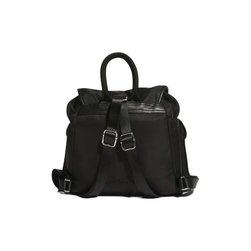 Adidas Originals Recycled Polyamide Backpack Medium Size Unisex Black-2