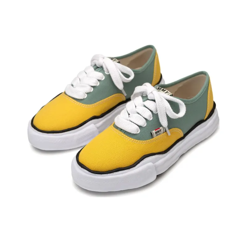 MIHARA YASUHIRO Baker Low Top Skateboard Shoes Unisex Yellow Green-2
