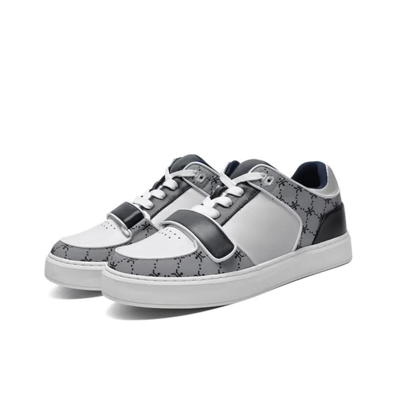 He Jinchang Anti Slip And Wear Resistant Lightweight Balance Skateboard Shoes Men's Black White-5
