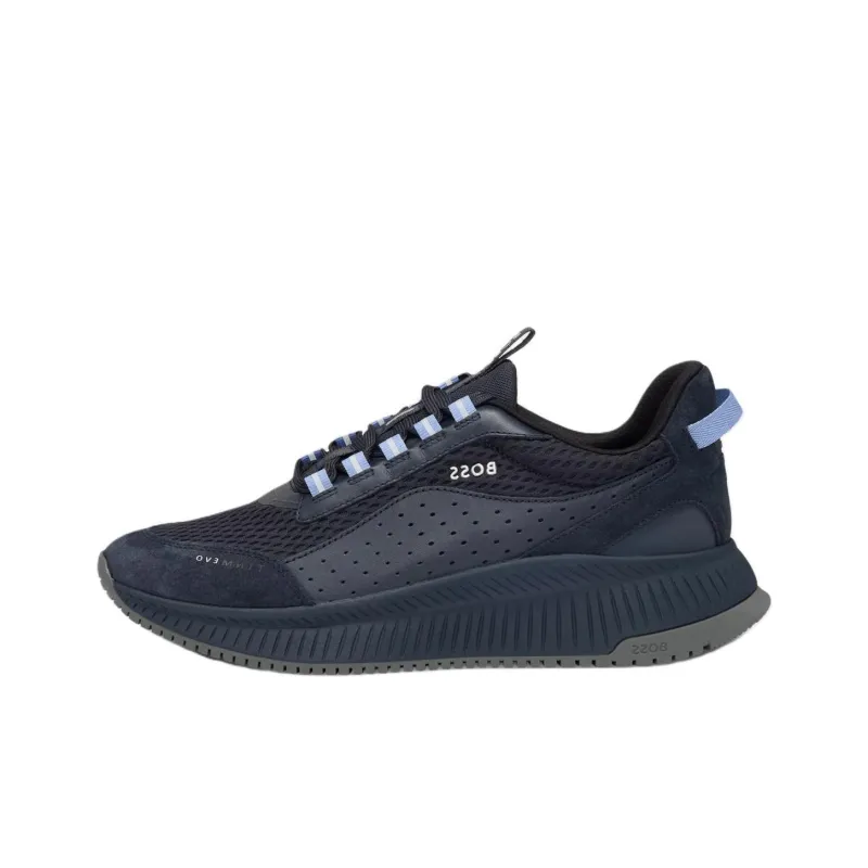 HUGO BOSS Casual Shoes Men Low-Top Blue - POIZON