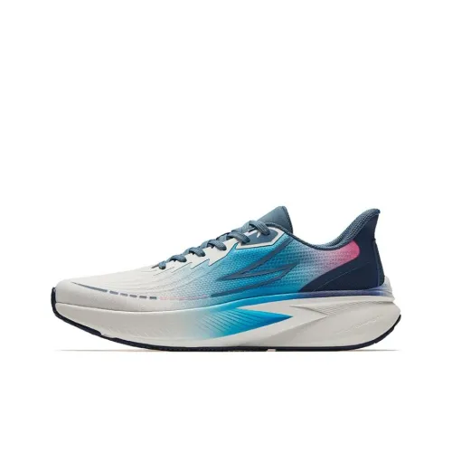 ANTA Running Shoes Men Low-Top Paper White/Sea Blue/Nautical Blue