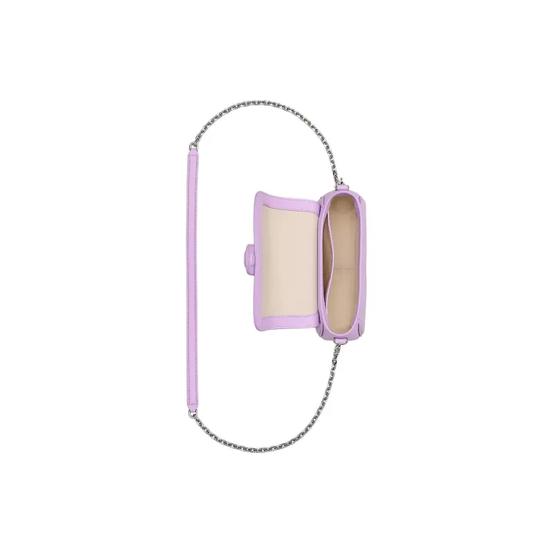 MARC JACOBS Smooth Leather Portable Crossbody Bag, Shoulder Bag Women's Purple-3