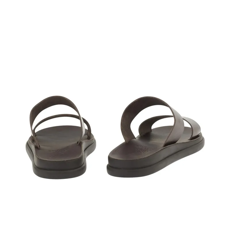 ANCIENT GREEK SANDALS Nicos Slide Slippers Men's Brown-4