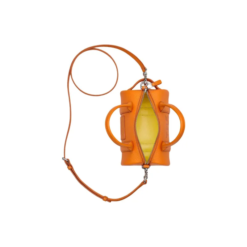 MARC JACOBS Full Grain Leather Shoulder Bag, Crossbody Bag, Handbag Mini Women's Orange-2