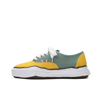 MIHARA YASUHIRO Baker Low Top Skateboard Shoes Unisex Yellow Green