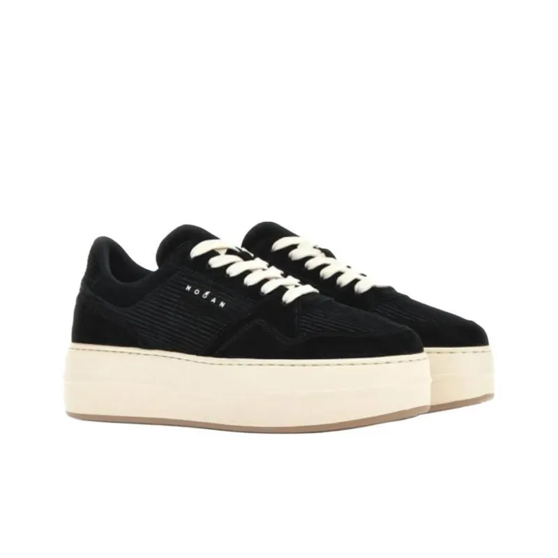 HOGAN Skyscraper Low Top Skateboard Shoes Women's Black-2