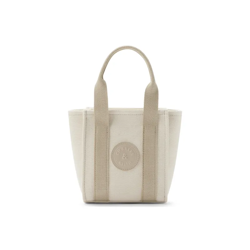 CHARLES&KEITH Canvas Canvas Bag Small CK Bag Handbag Crossbody Bag Shoulder Bag Small Size Women's Multicolor-0