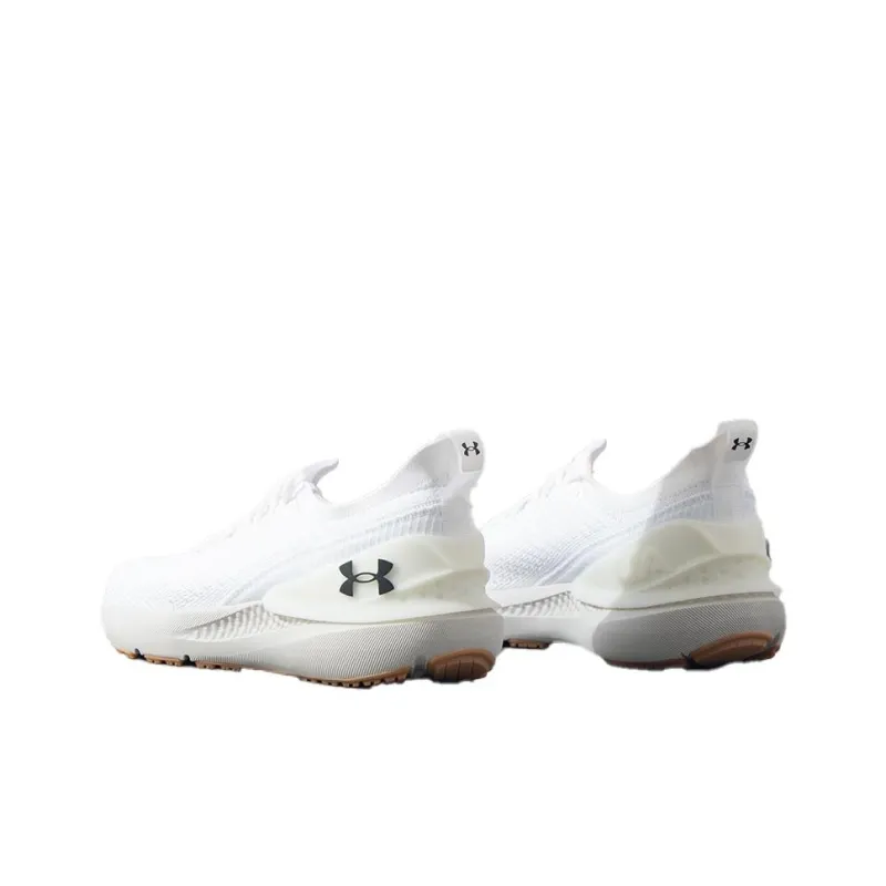 Under Armour Shift Anti Slip Wear Resistant Low Top Running Shoes Men's White-3
