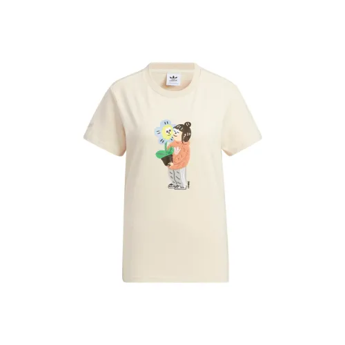 Adidas Originals Charr Morita T-Shirts Women's Off White