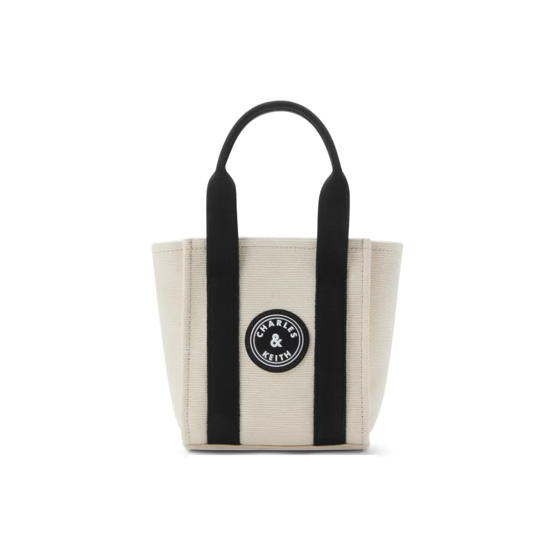 CHARLES&KEITH Canvas Canvas Bag Small CK Bag Handbag Crossbody Bag Shoulder Bag Small Size Women's Multicolor-4