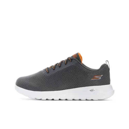 Skechers GO WALK Max Running Shoes Men Low-Top Gray/Orange/White