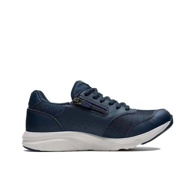 Asics Slip Resistant, Abrasion Resistant, Breathable, Lightweight Low Top Running Shoes Women's Navy Blue 3E Width-1