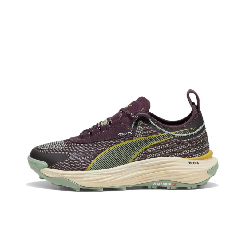 PUMA Voyage Nitro Anti Slip Wear Resistant Low Top Trail Running Shoes Women's Black Gray-0