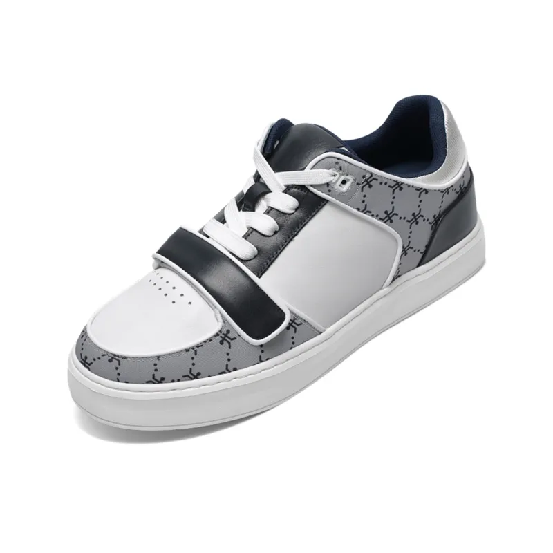 He Jinchang Anti Slip And Wear Resistant Lightweight Balance Skateboard Shoes Men's Black White-2