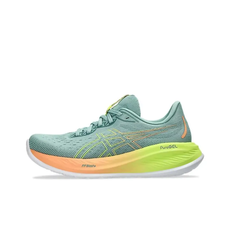 Asics Gel Cumulus 26 Paris Light Celadon Safety Yellow Women's-0