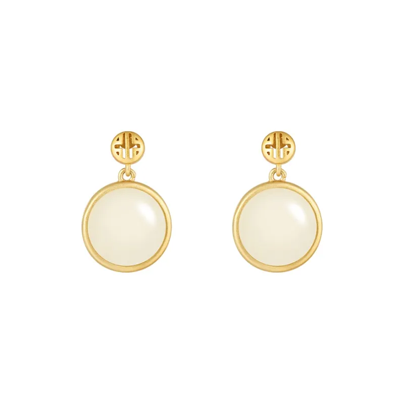 EZRA Hetian Jade Hetian Jade Earrings Women's-0