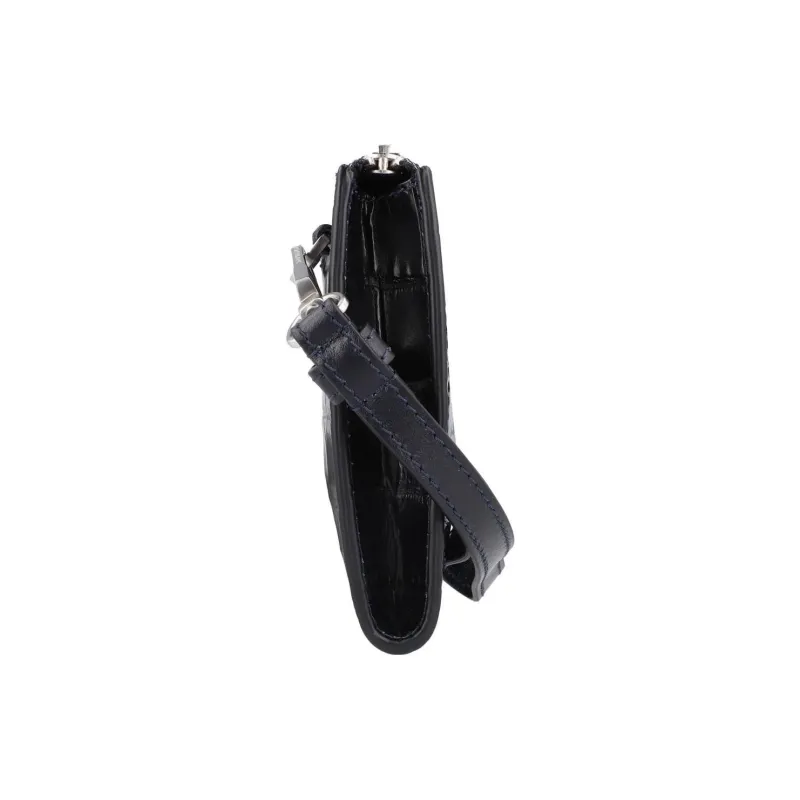 MONTBLANC Calfskin Clutch Small Size Men's Blue-4
