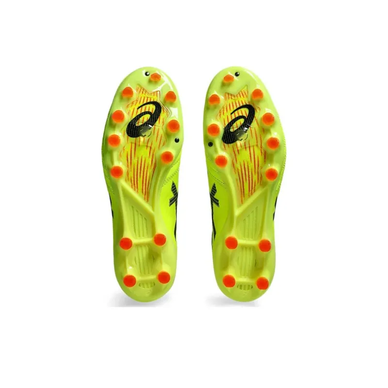 Asics DS Light X FLY Pro 2 Anti Slip Wear Resistant Soccer Shoes Men's Yellow Black-4