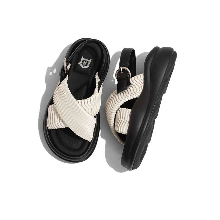 Old Meow Beach Sandals Women's White/Silver/Black-2