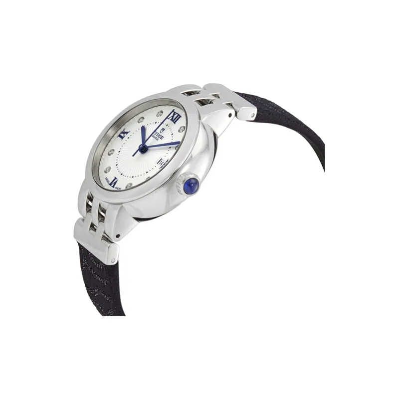 TUDOR Rose Collection Automatic Mechanical Movement Women's Watch Watch 30mm White Dial Steel Case Fabric Strap-1