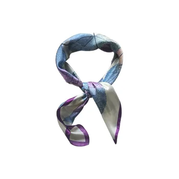 Eucalyptus Ornamentation Silk Scarves Unisex