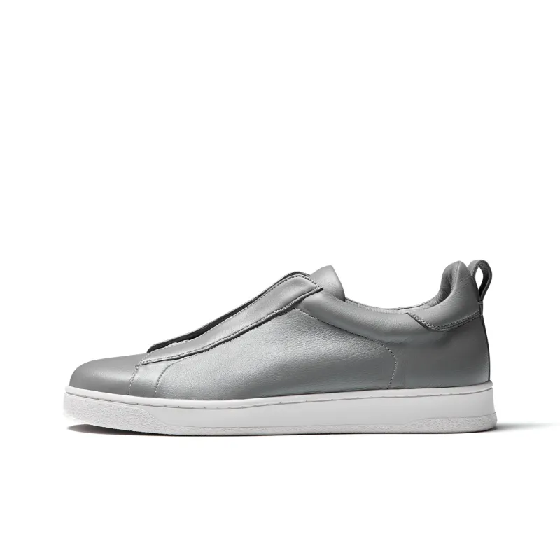 TRUFFAUT Sports Genuine Leather White Sneakers Low Top Skateboard Shoes Men's-15