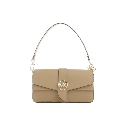 MICHAEL KORS Greenwich Leather Envelope Bag Portable Crossbody Bag Shoulder Bag Women's Camel