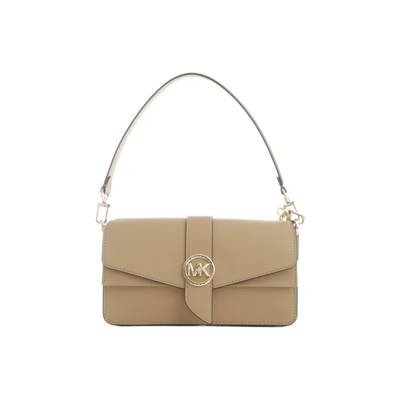 MICHAEL KORS Greenwich Leather Envelope Bag Portable Crossbody Bag Shoulder Bag Women's Camel-0