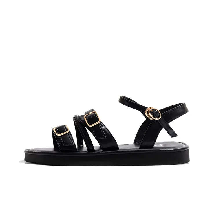 Old Meow Roman Sandals 2cm Women's Black-0