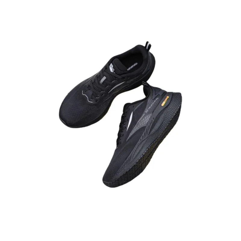 361° Speed Boost CQT Cushioning Wear Resistant Low Top Casual Running Shoes Men's Black-1