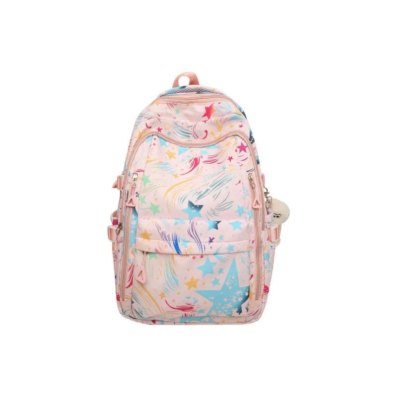 Venerable Brahma Nylon Backpack Regular Women's White/Black/Purple/Pink-8