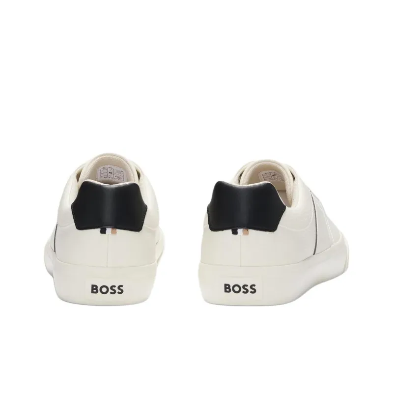 HUGO BOSS Low Top Skateboard Shoes Men's White-3