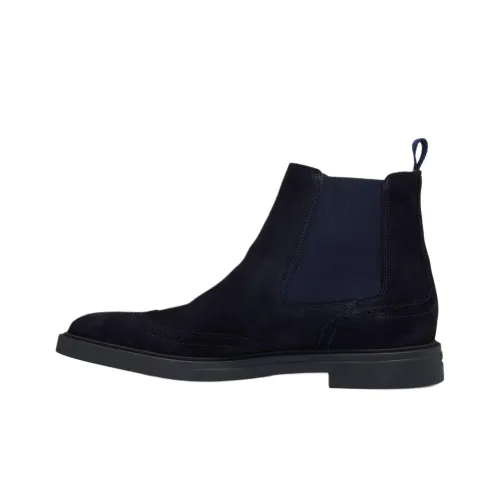 HUGO BOSS Chelsea Boots Men Dark Blue