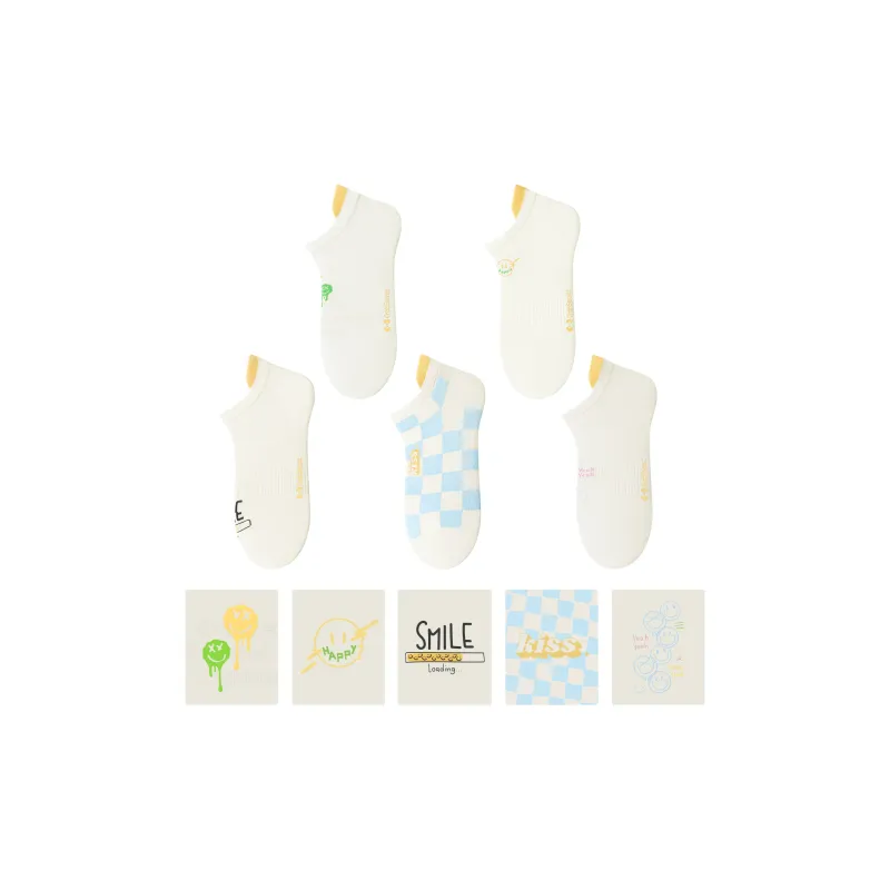 Crabsecret No Show Socks Unisex Combo Set-15
