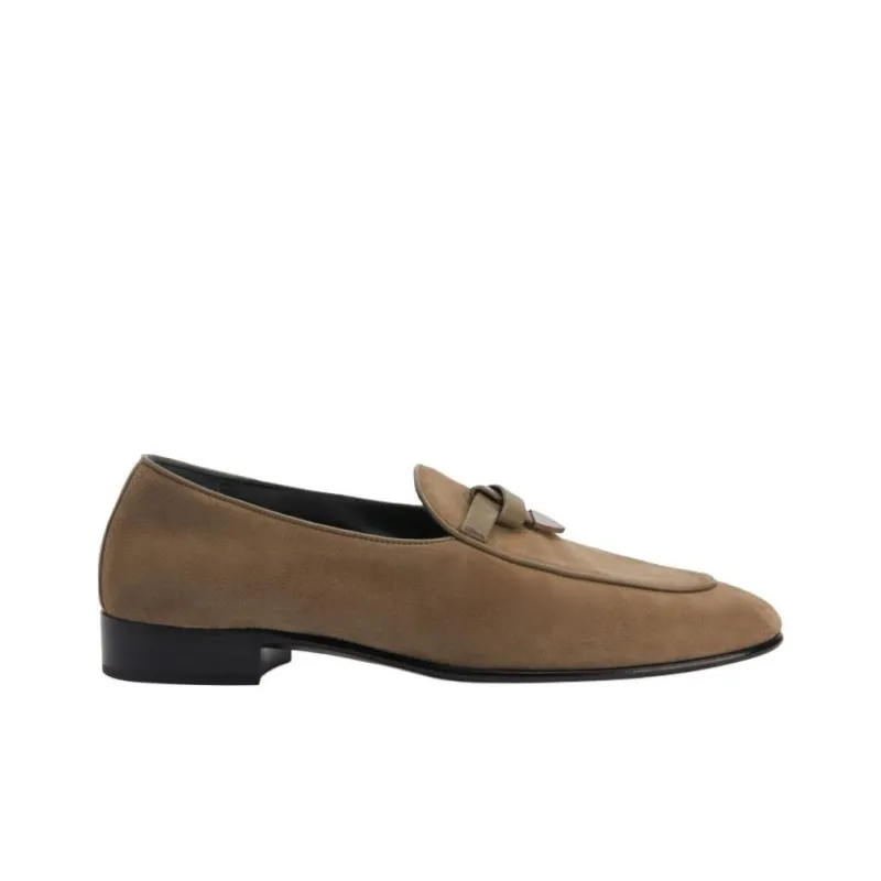Giuseppe Zanotti Ewerton Almond toe Suede Loafers-1