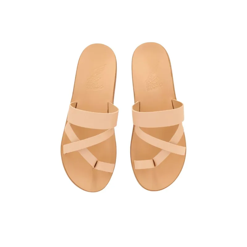 ANCIENT GREEK SANDALS Slide Slippers Men's Natural-4